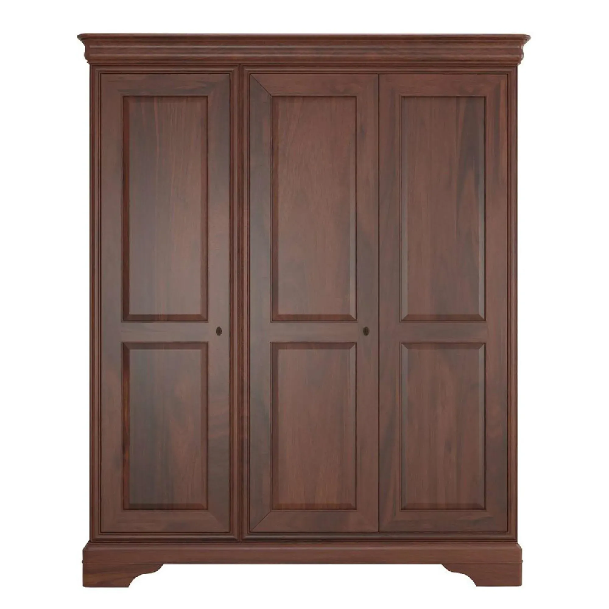 Antoinette 3 Door Triple Wardrobe - Dark Cherrywood