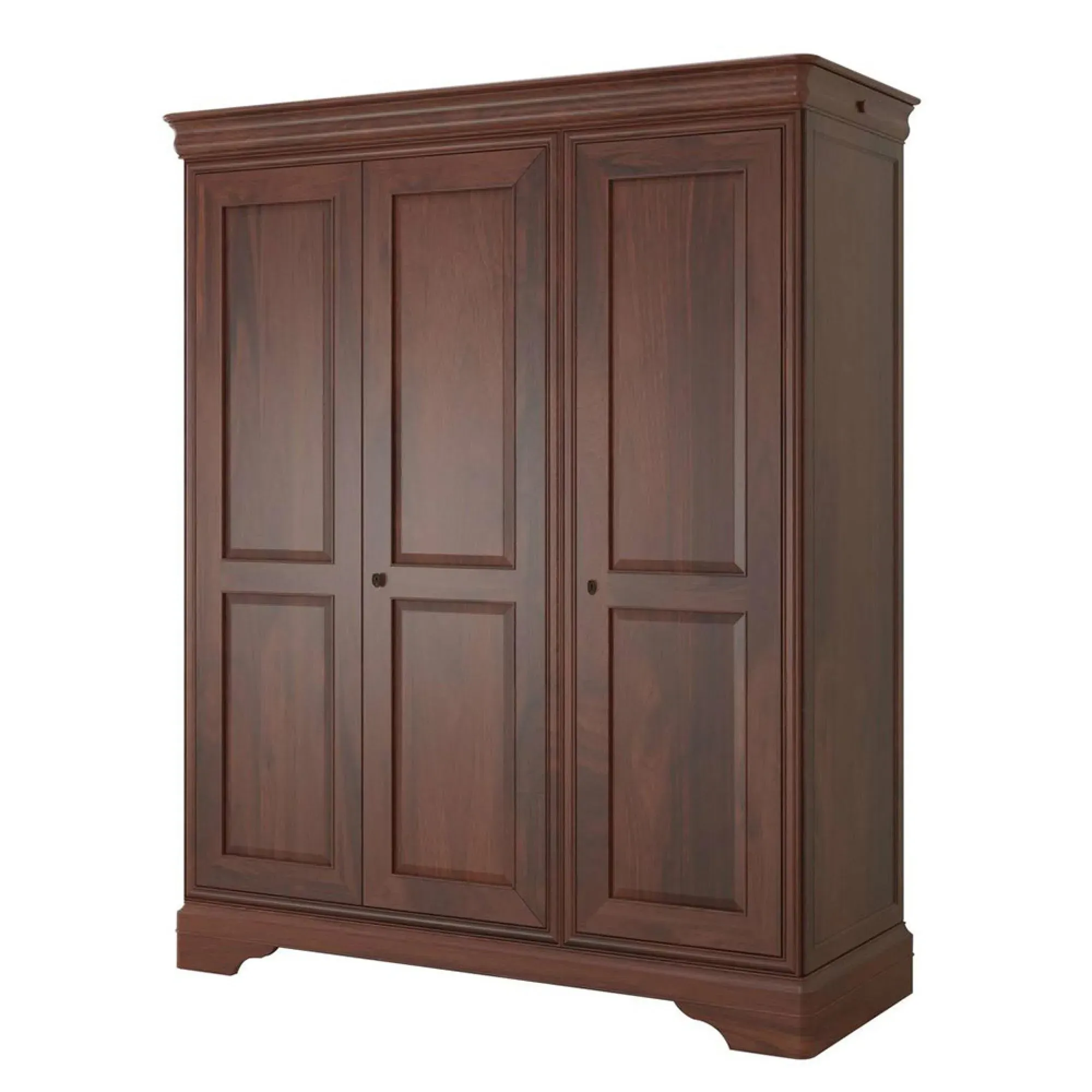 Antoinette 3 Door Triple Wardrobe - Dark Cherrywood