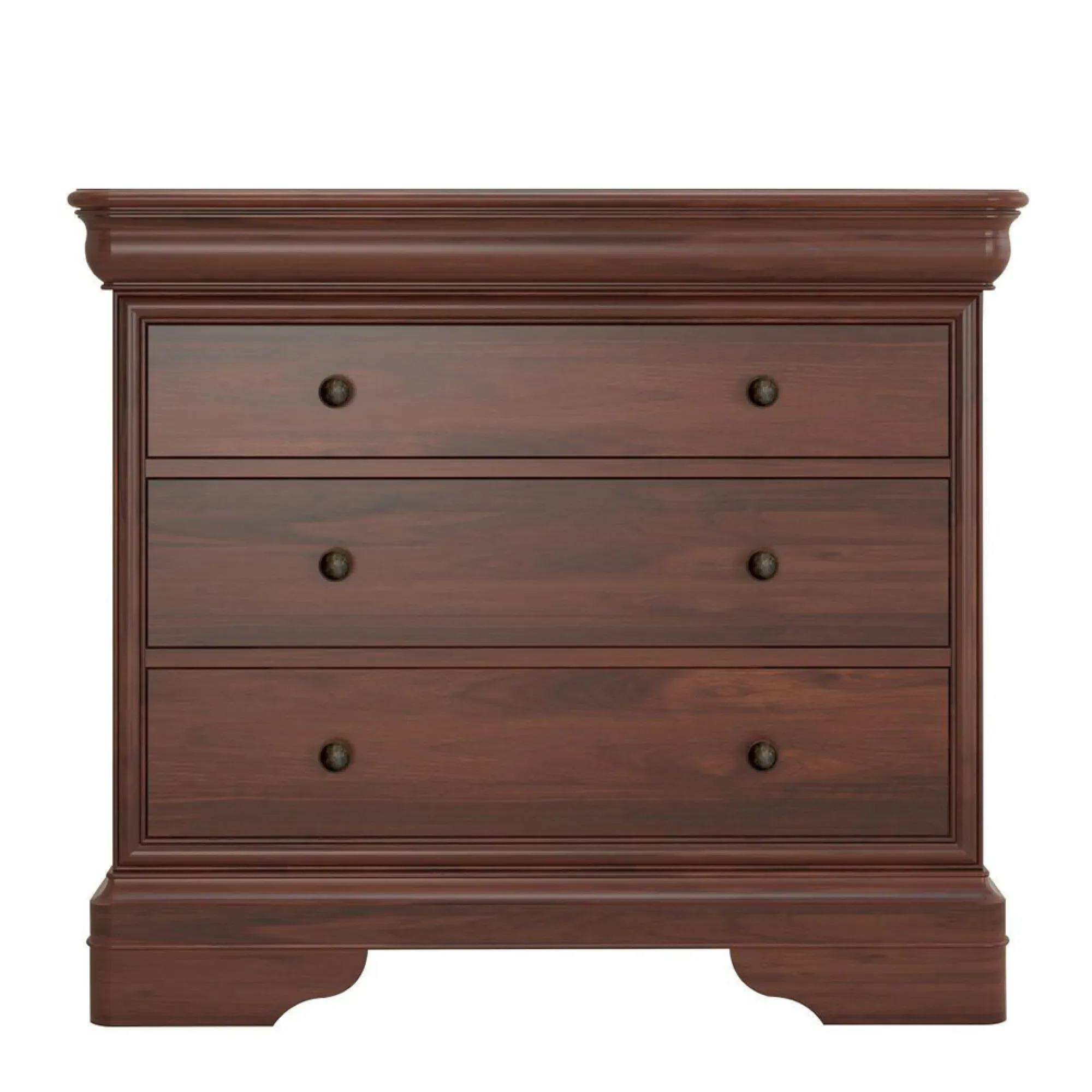 Antoinette 3-Drawer Chest - Dark Cherrywood