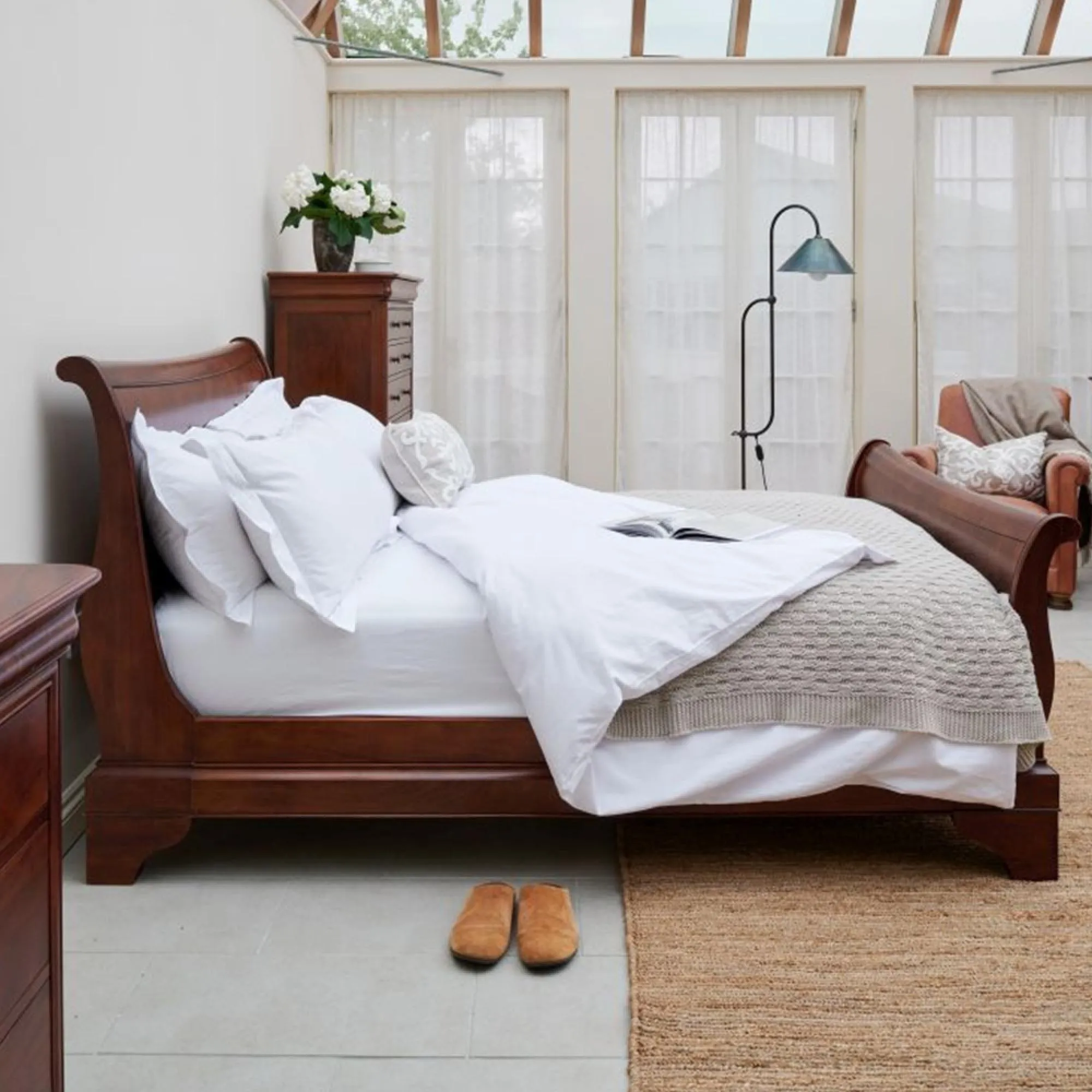 Antoinette Bed Frame - Dark Cherrywood