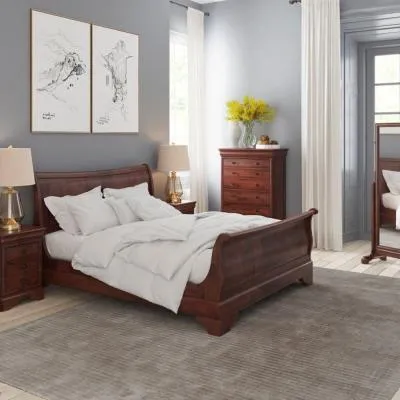 Antoinette Bed Frame - Dark Cherrywood