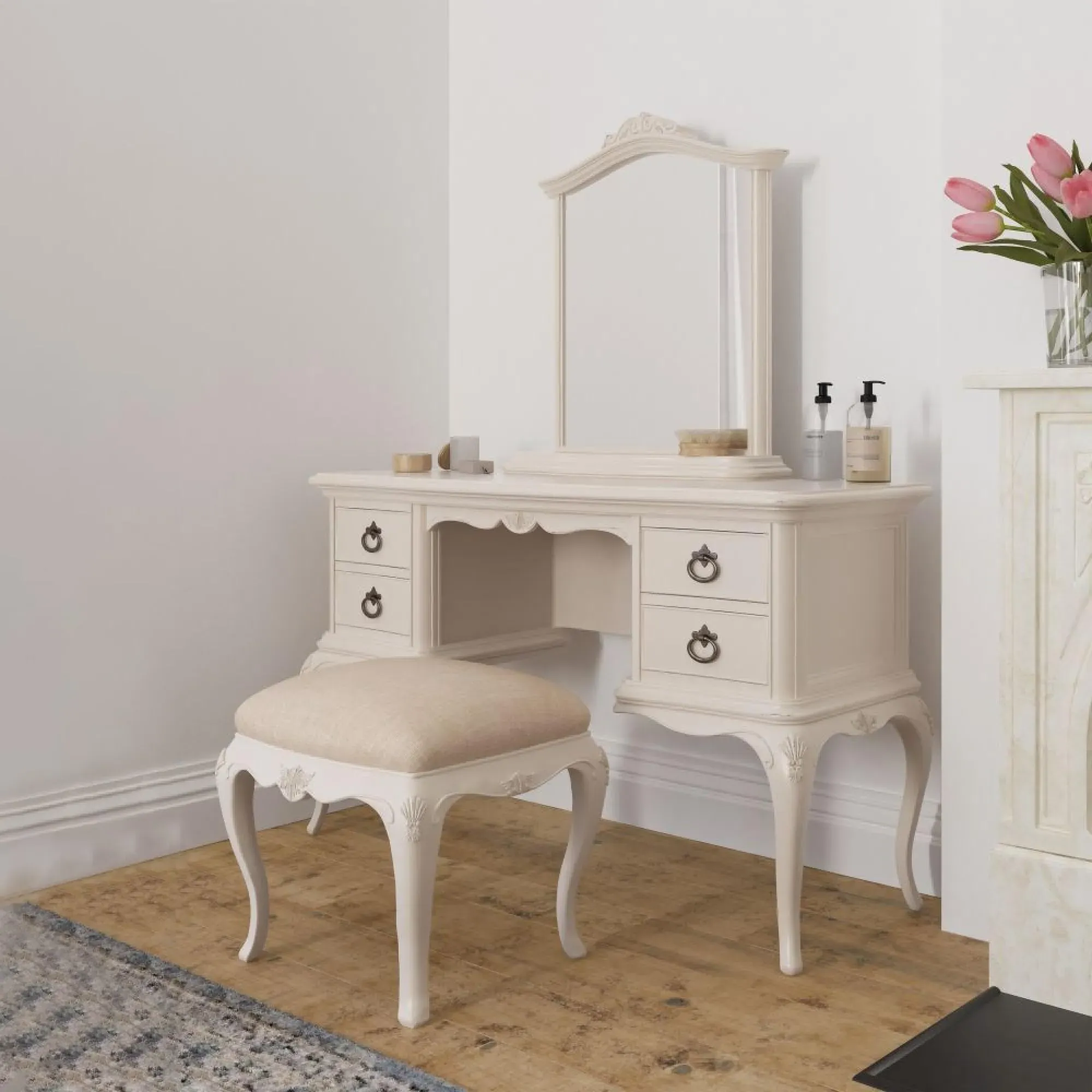 Arch Dressing Mirror - Ivory