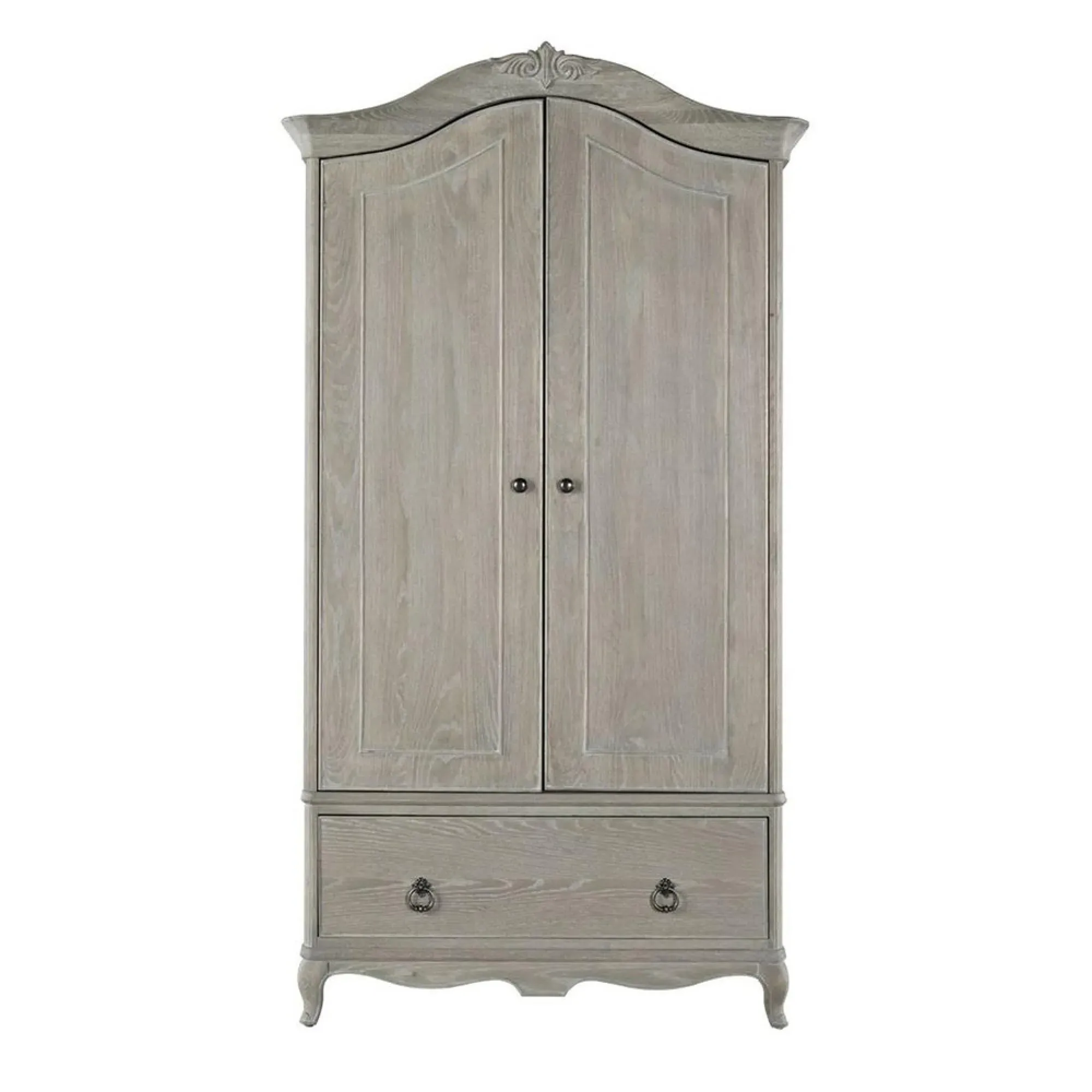 Camille 2 Door 1 Drawer Wardrobe - Grey