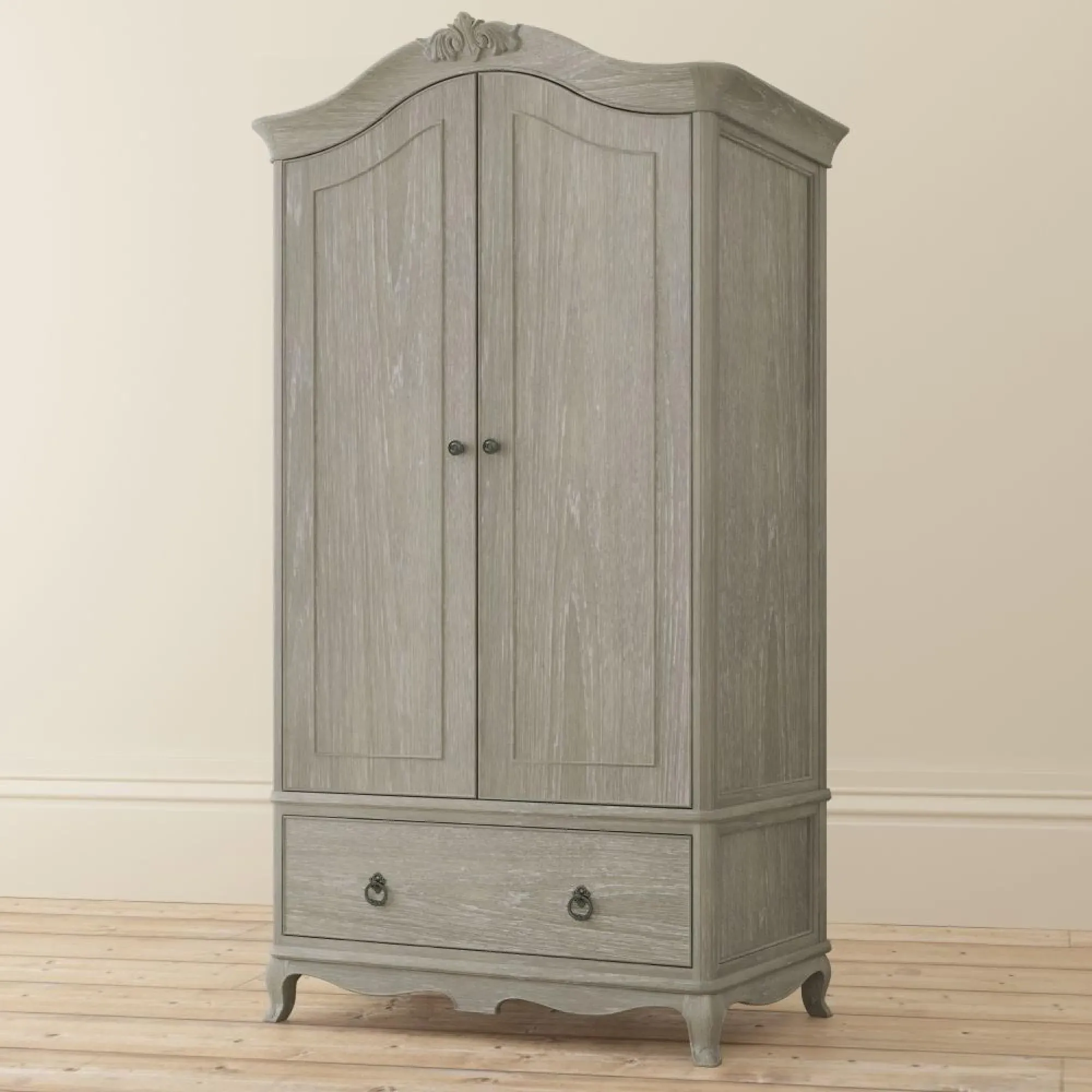 Camille 2 Door 1 Drawer Wardrobe - Grey