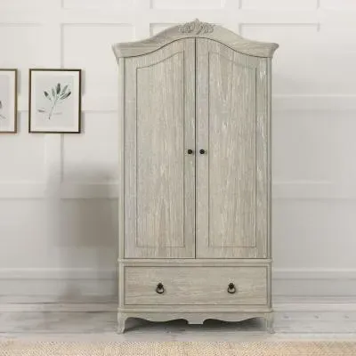 Camille 2 Door 1 Drawer Wardrobe - Grey image