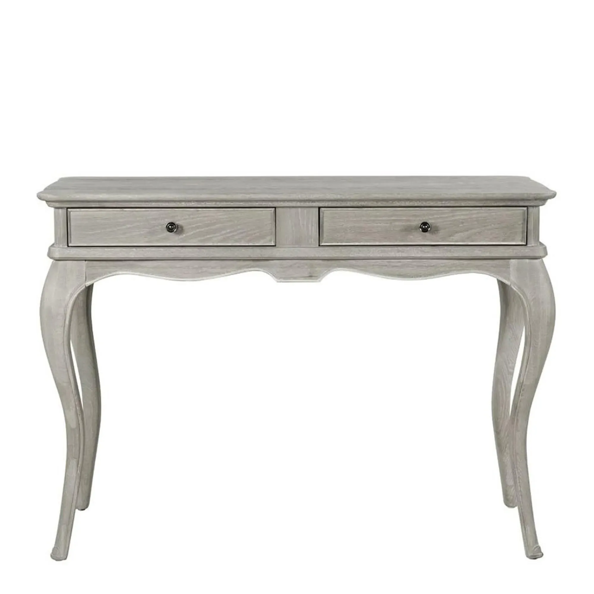 Camille 2 Drawer Dressing Table - Grey, Oak