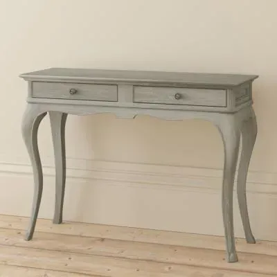 Camille 2 Drawer Dressing Table - Grey, Oak image