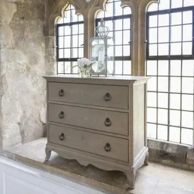 Camille 3-Drawer Chest - Grey, Oak image