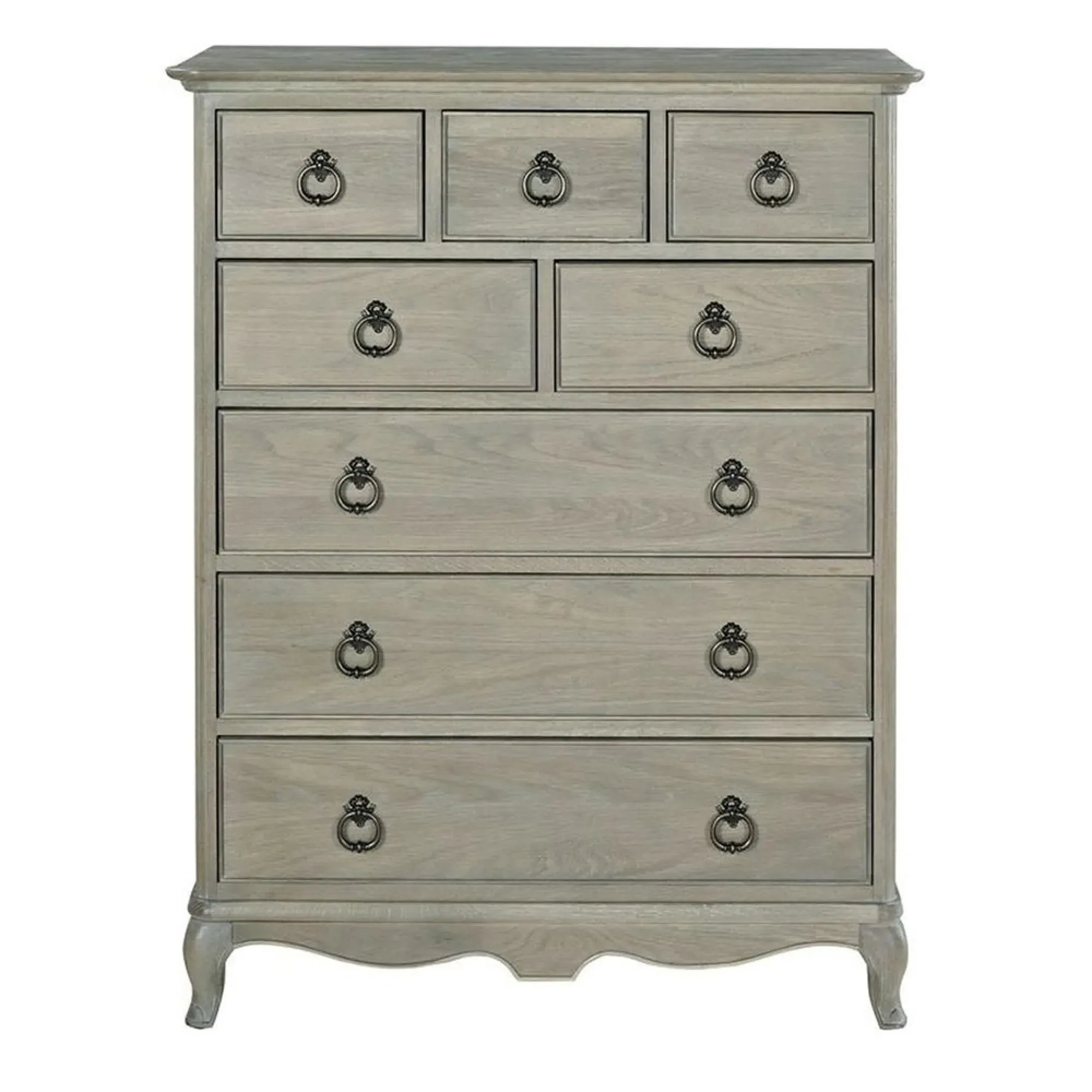 Camille 8 Drawer Chest - Grey, Oak