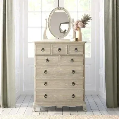 Camille 8 Drawer Chest - Grey, Oak image