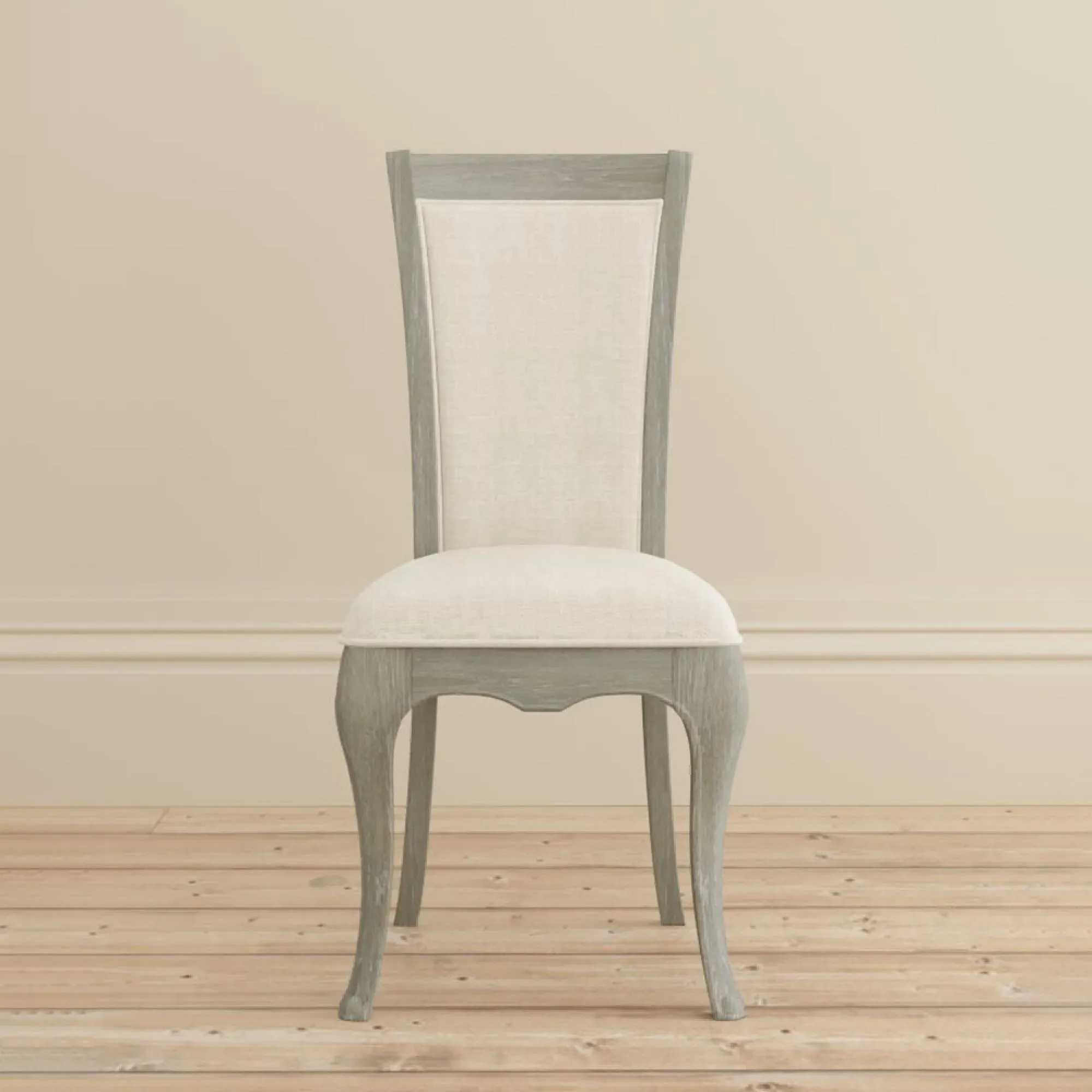 Camille Bedroom Chair - Grey, Oak