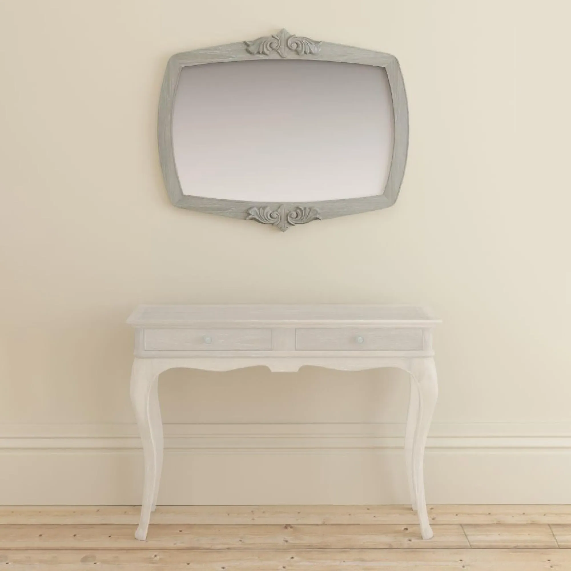 Camille Wall Mirror - Grey, Oak
