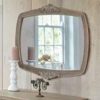 Camille Wall Mirror - Grey, Oak
