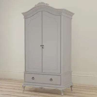 Etienne 2 Door 1 Drawer Wardrobe - Grey image