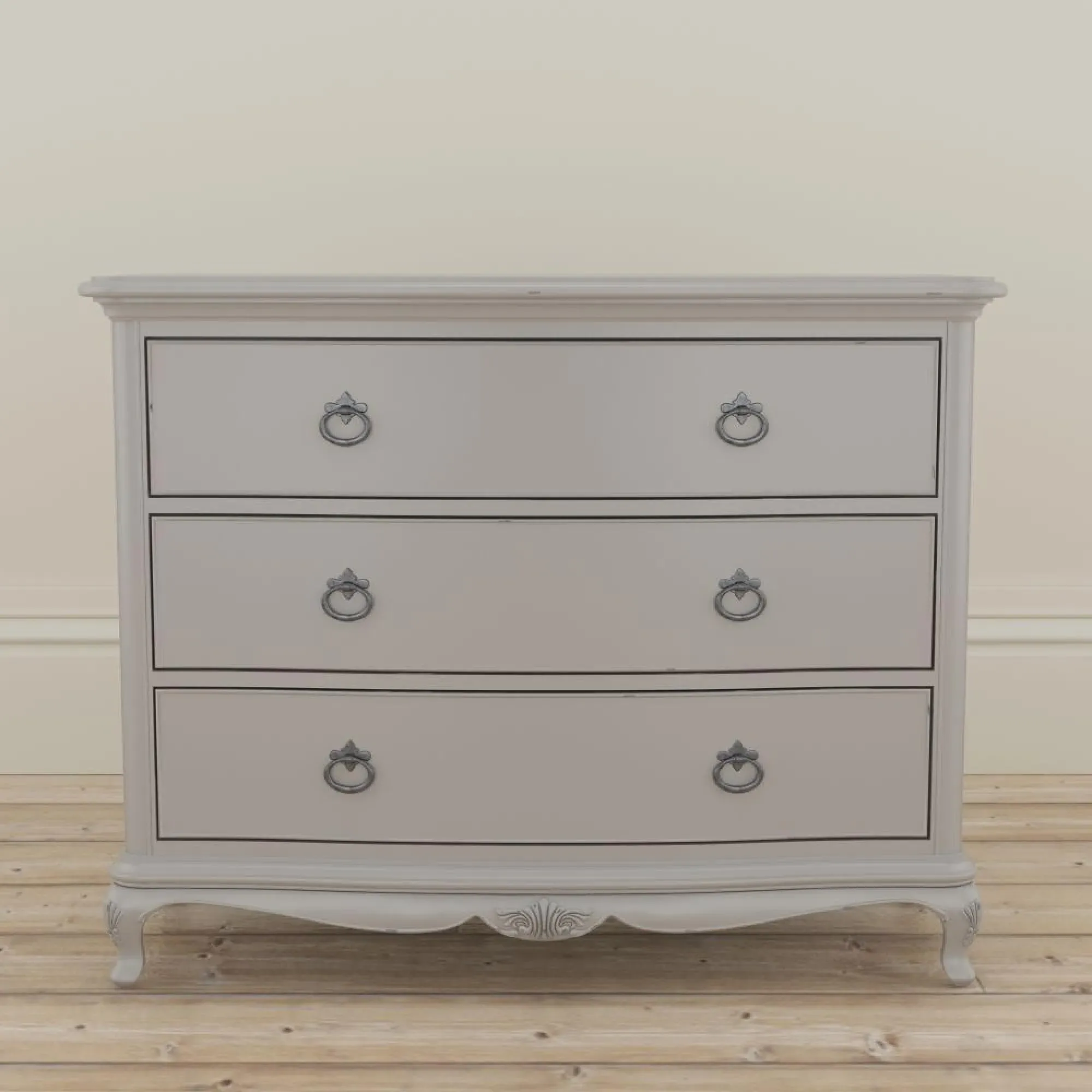 Etienne 3-Drawer Chest - Grey
