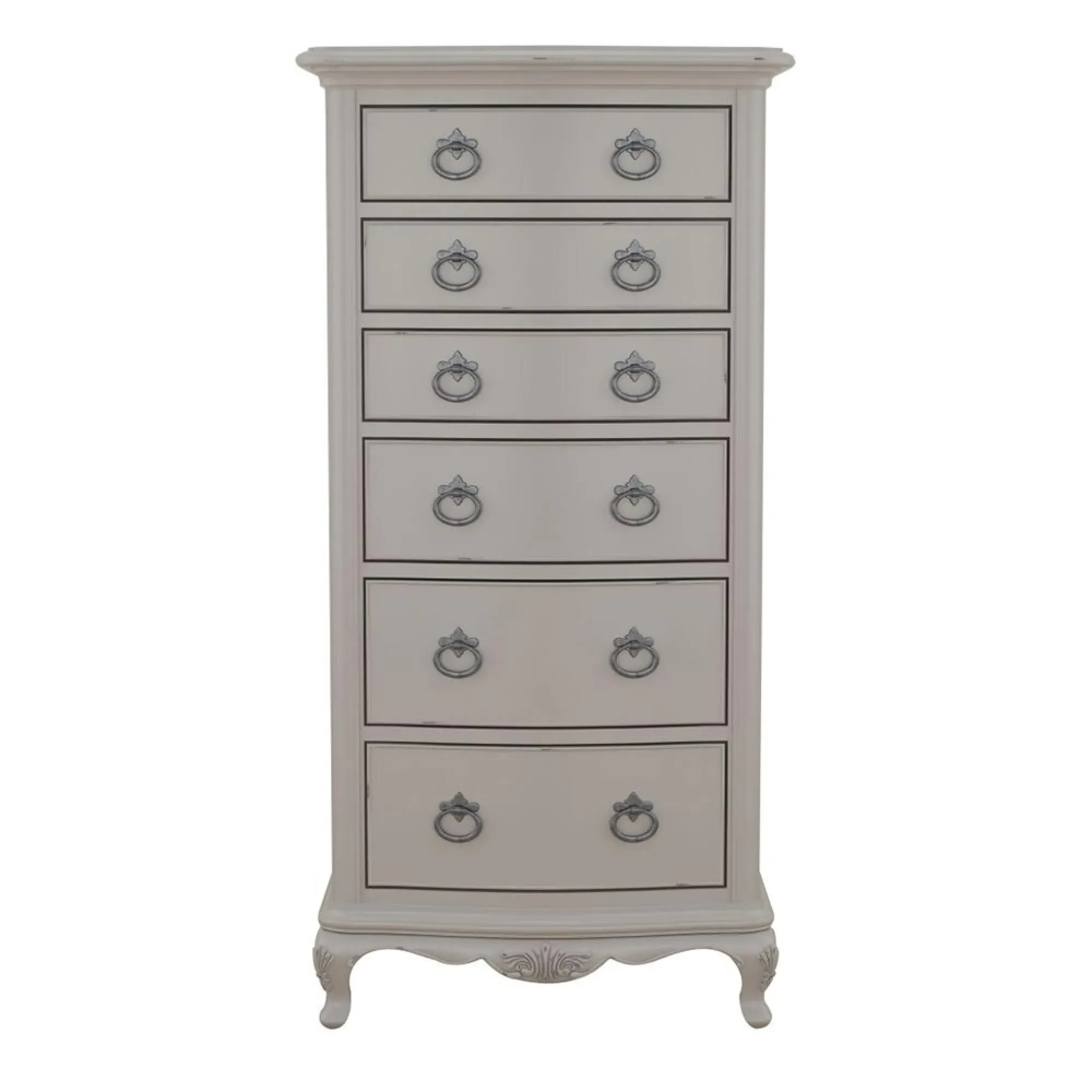 Etienne 6 Drawer Tall Chest - Grey