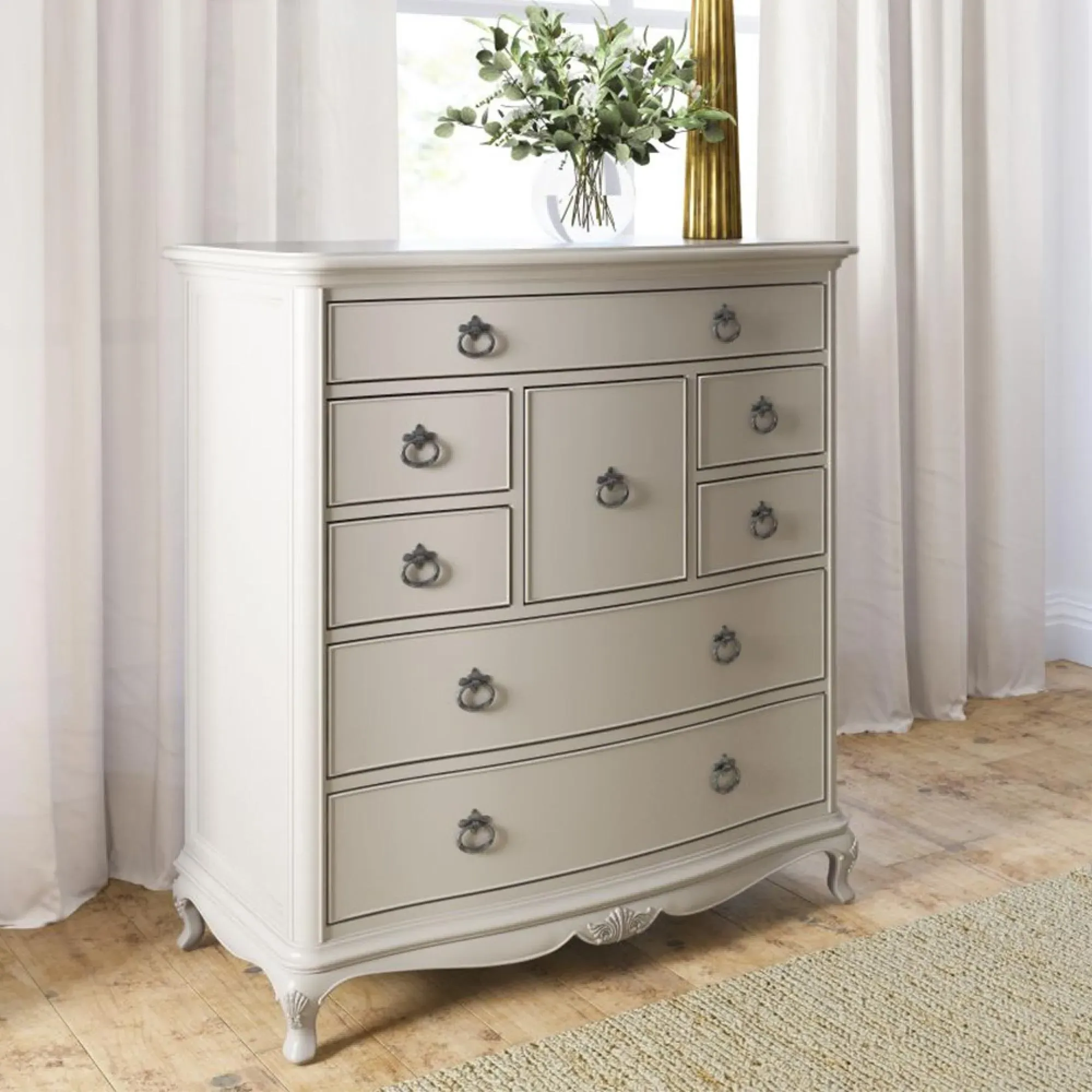 Etienne 8 Drawer Chest - Grey