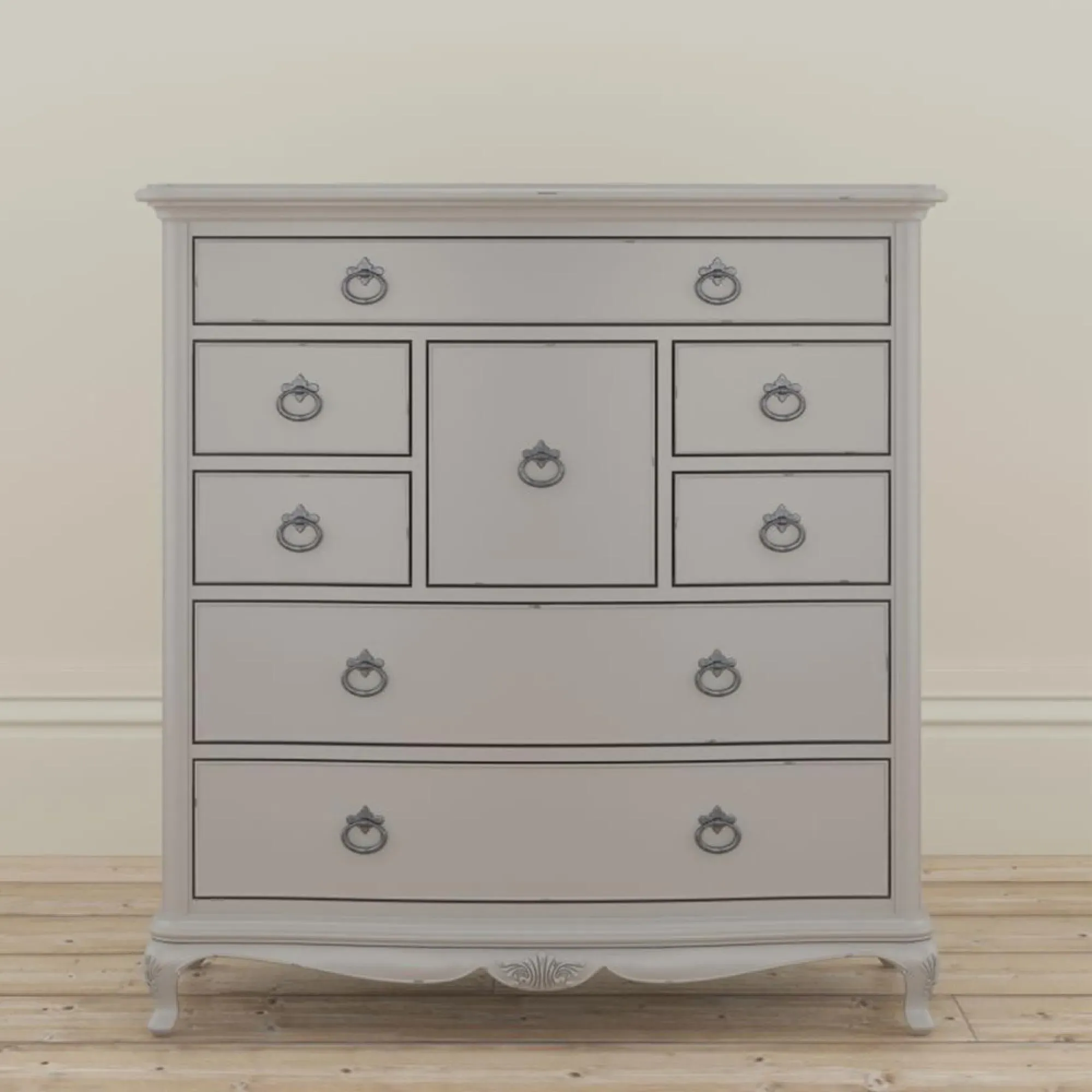 Etienne 8 Drawer Chest - Grey