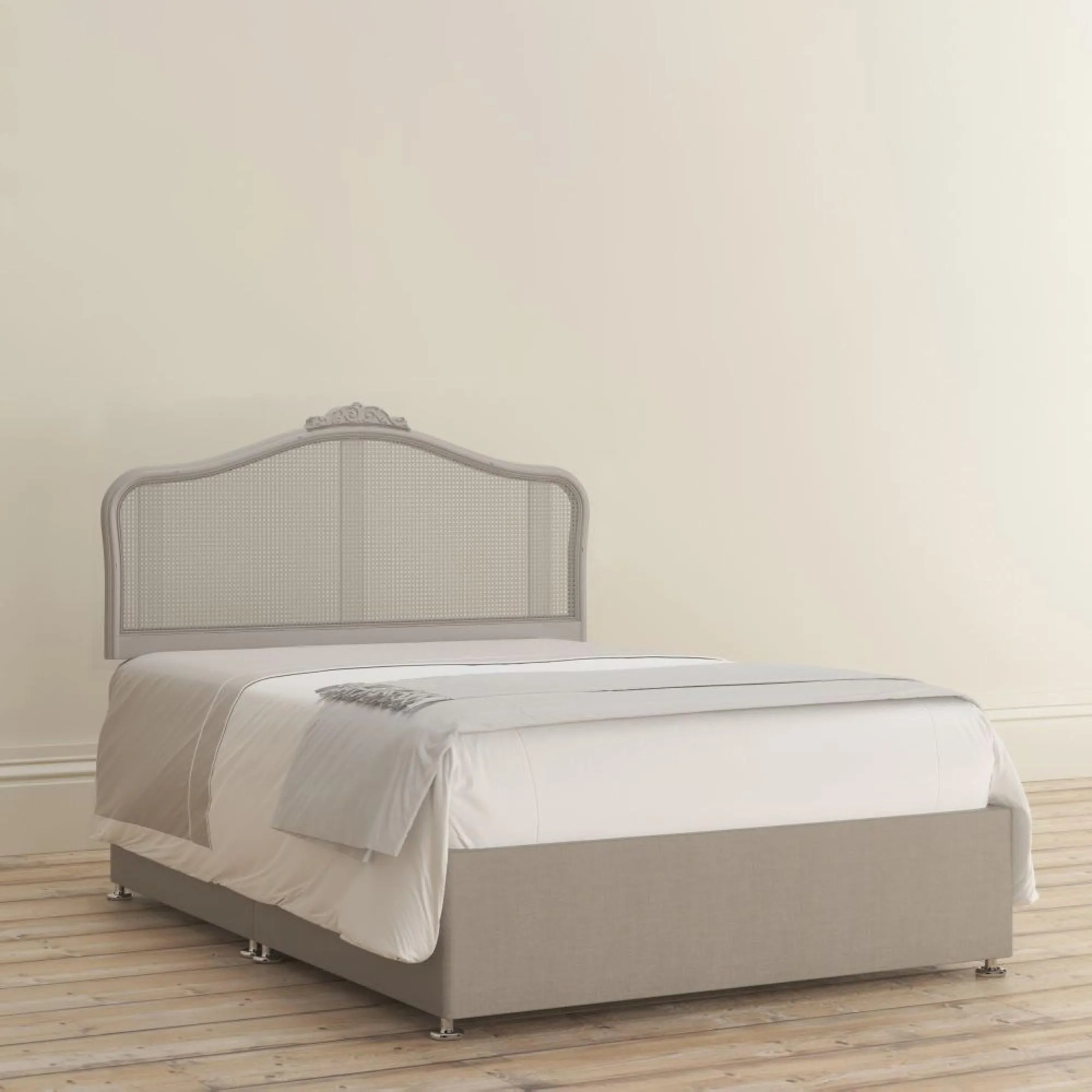 Etienne Rattan Headboard - Grey