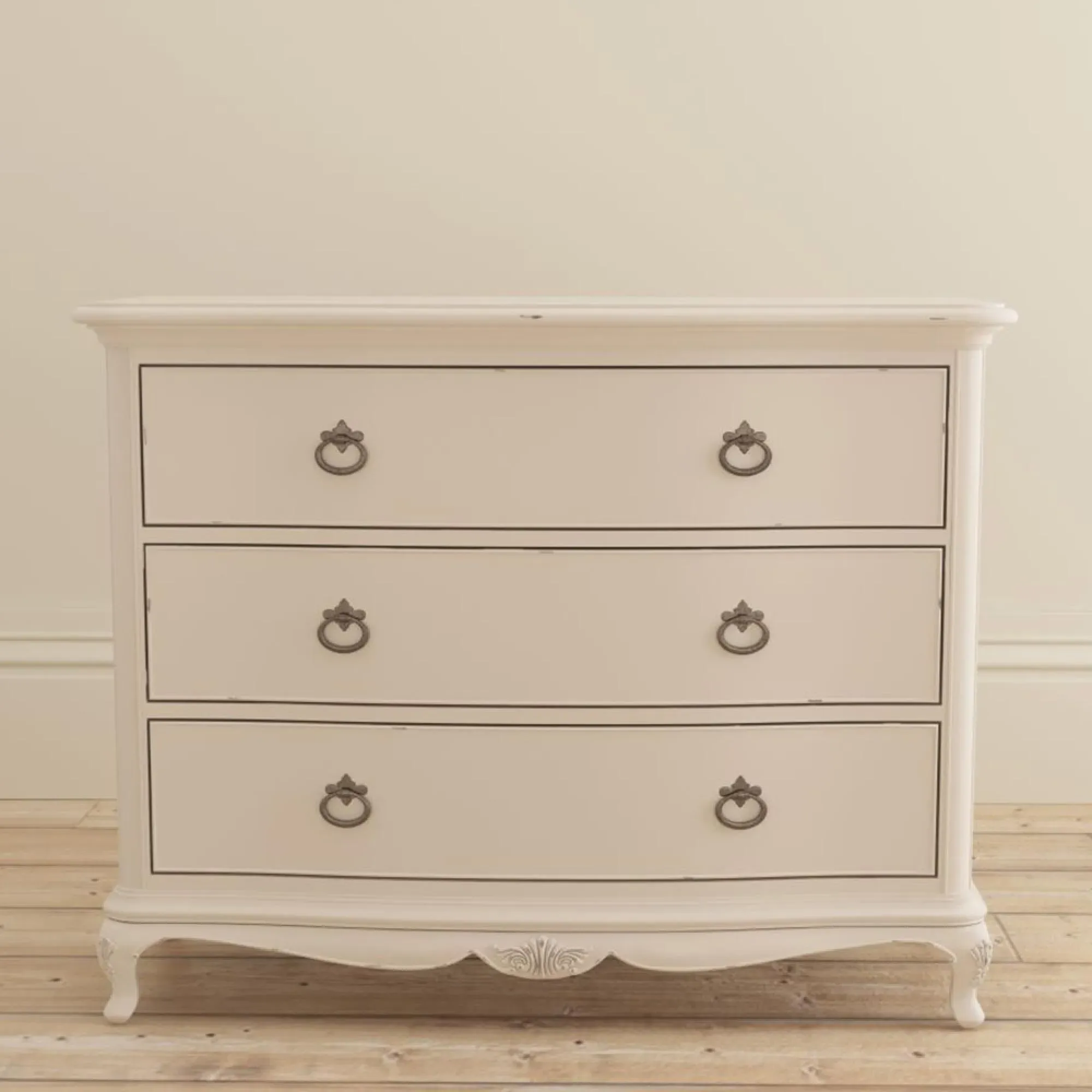 Ivory 3-Drawer Chest - Ivory