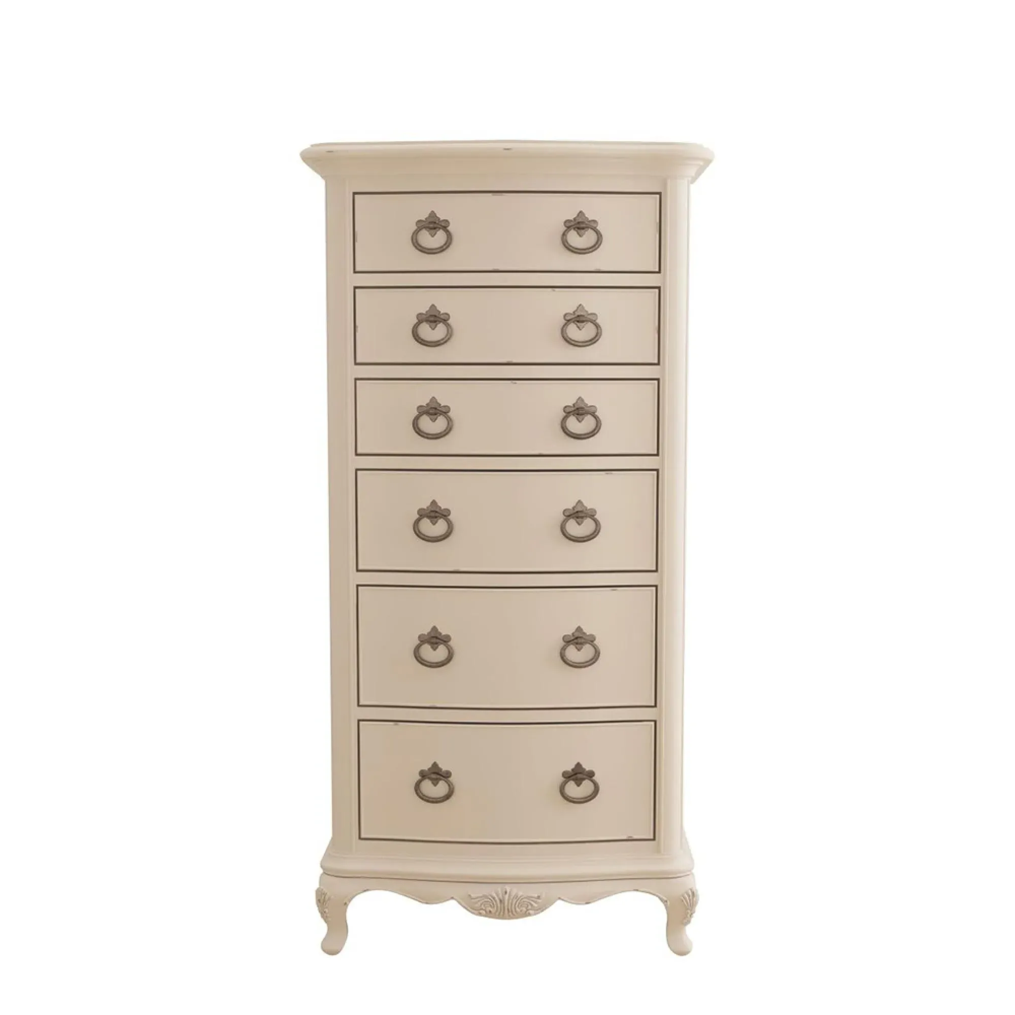 Ivory 6 Drawer Tall Chest - Ivory