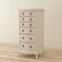 Ivory 6 Drawer Tall Chest - Ivory