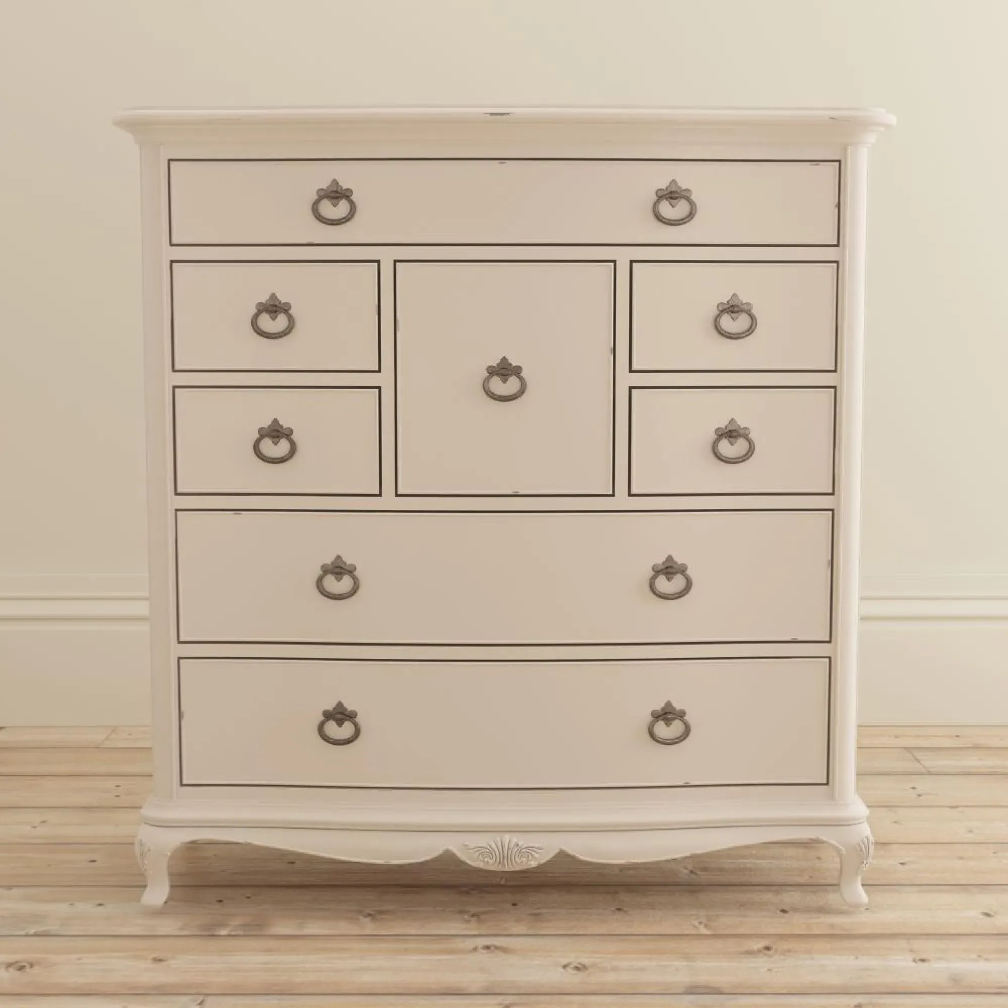 Ivory 8 Drawer Chest - Ivory