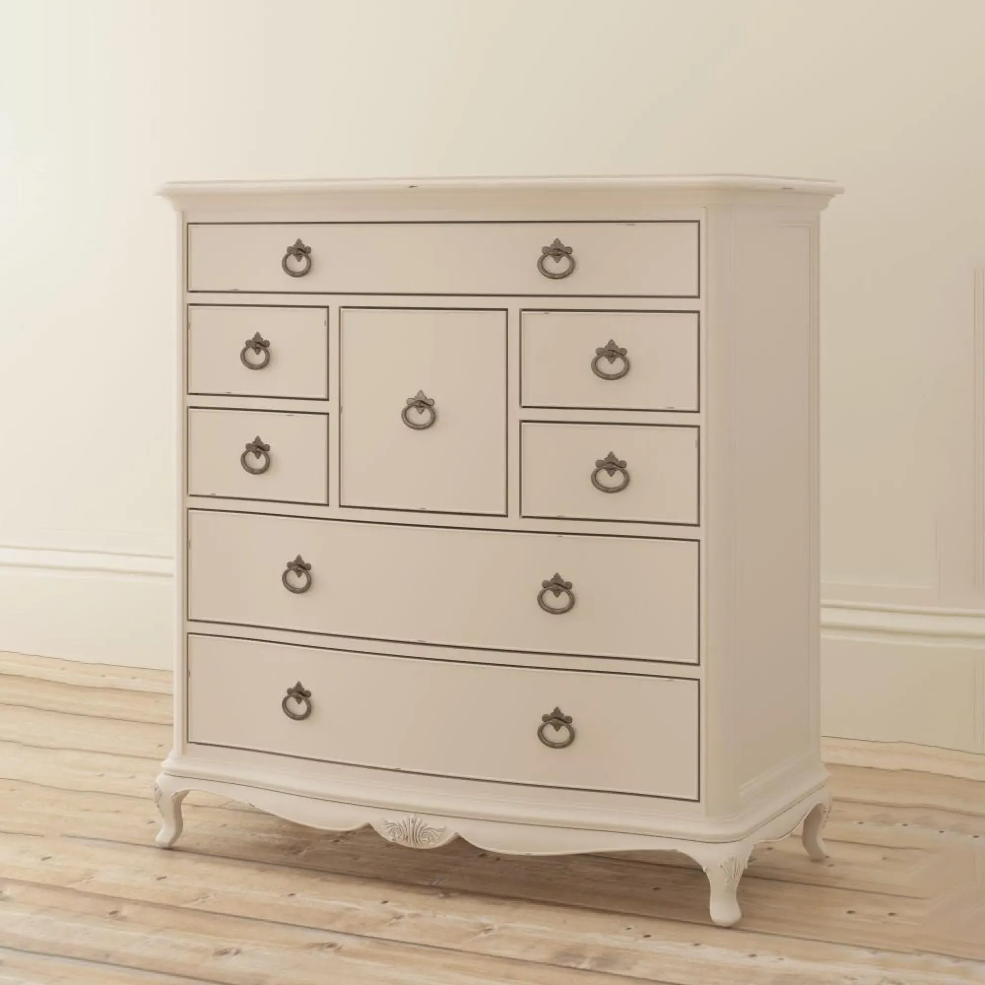Ivory 8 Drawer Chest - Ivory