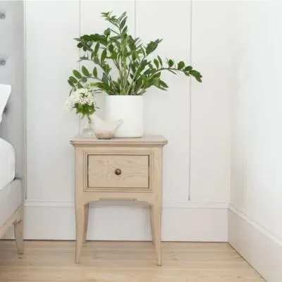 Toulon 1 Drawer Bedside Table - Oak image