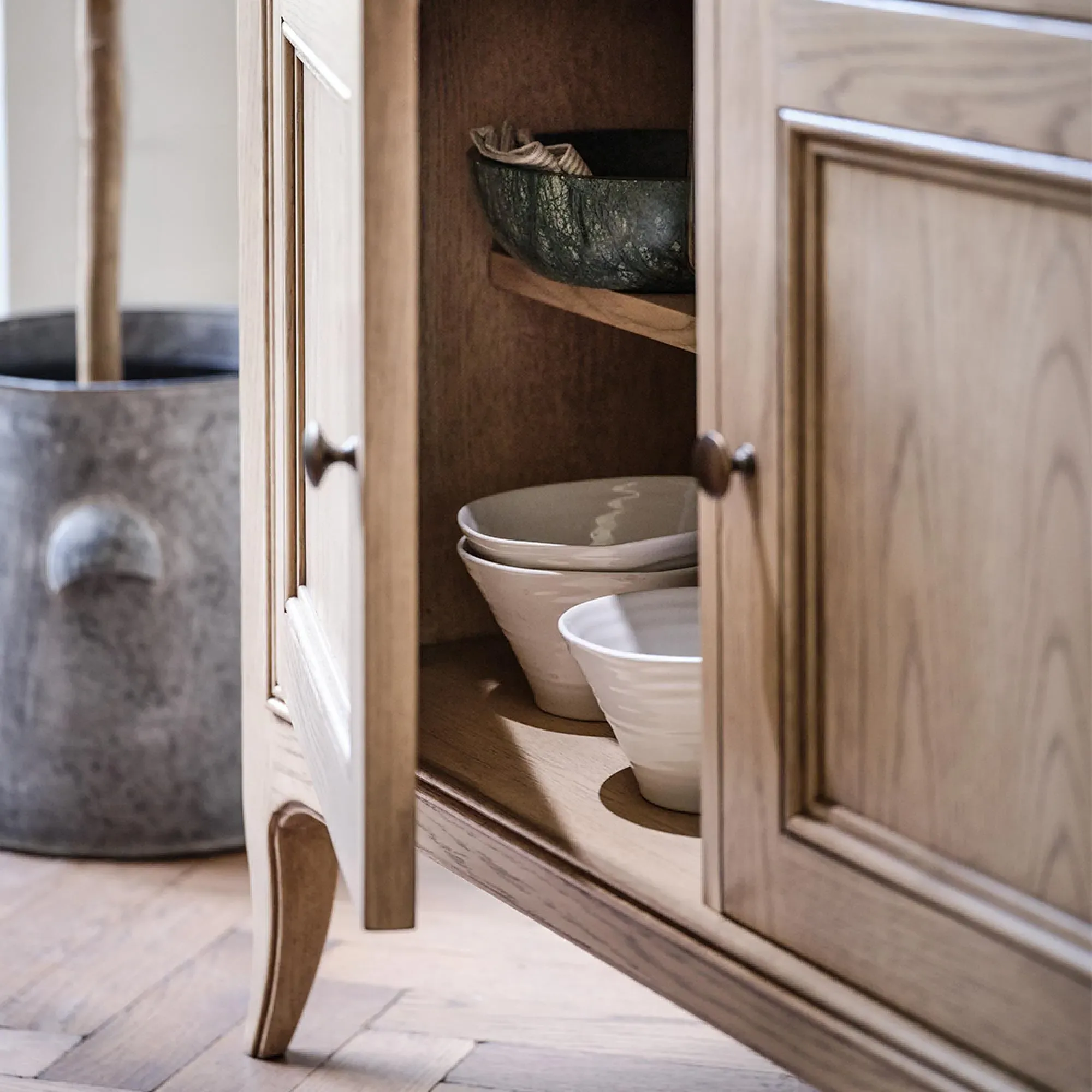 Toulon Large 3 Door Sideboard - Oak