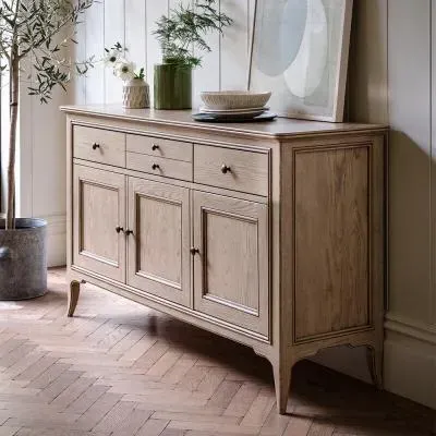 Toulon Large 3 Door Sideboard - Oak