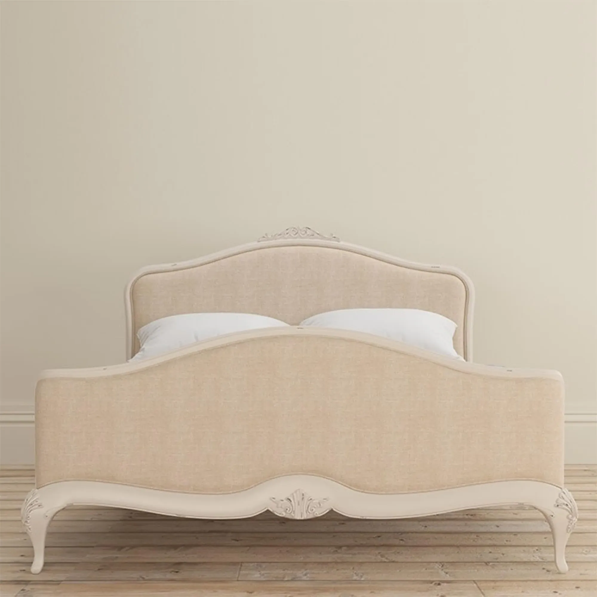 Upholstered Bedstead - Ivory