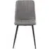 4-Pack Dining Chairs - Grey, Faux Leather