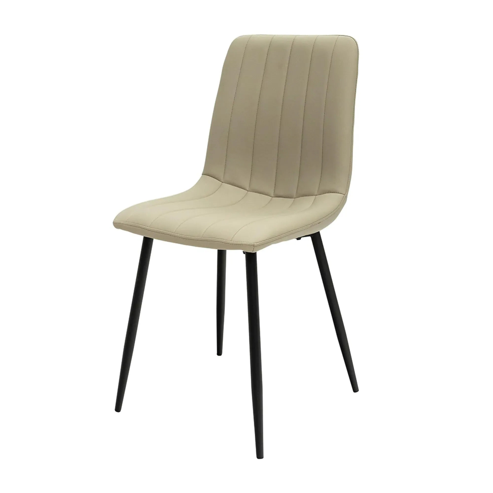 4-Pack Dining Chairs - Stone, Faux Leather