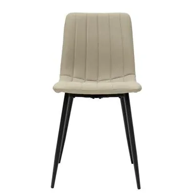 4-Pack Dining Chairs - Stone, Faux Leather