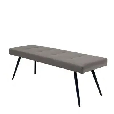 Ava Dining Bench - Taupe, Faux Leather image