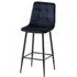 Bella Counter Stool Set of 2 - Deep Blue, Velvet