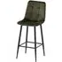 Bella Counter Stool Set of 2 - Juniper Green, Velvet