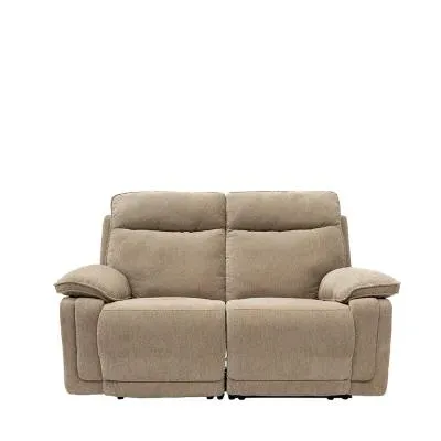 Cadenza 2-Seater Electric Recliner Sofa - Camel, Fabric image