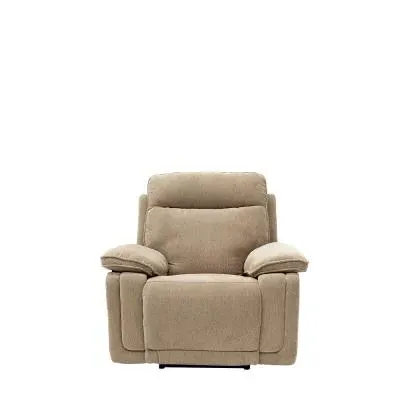 Cadenza Electric Recliner Armchair - Camel, Fabric