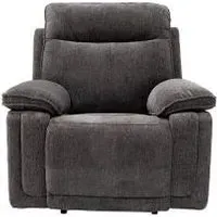 Cadenza Electric Recliner Armchair - Charcoal, Fabric