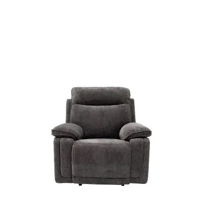 Cadenza Electric Recliner Armchair - Charcoal, Fabric