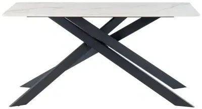 Camilla 6 Seater Dining Table - Kass Gold, Sintered Stone image