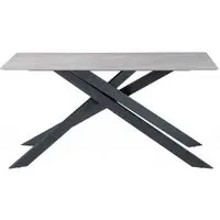 Camilla 6 Seater Dining Table - Rebecca Grey, Sintered Stone