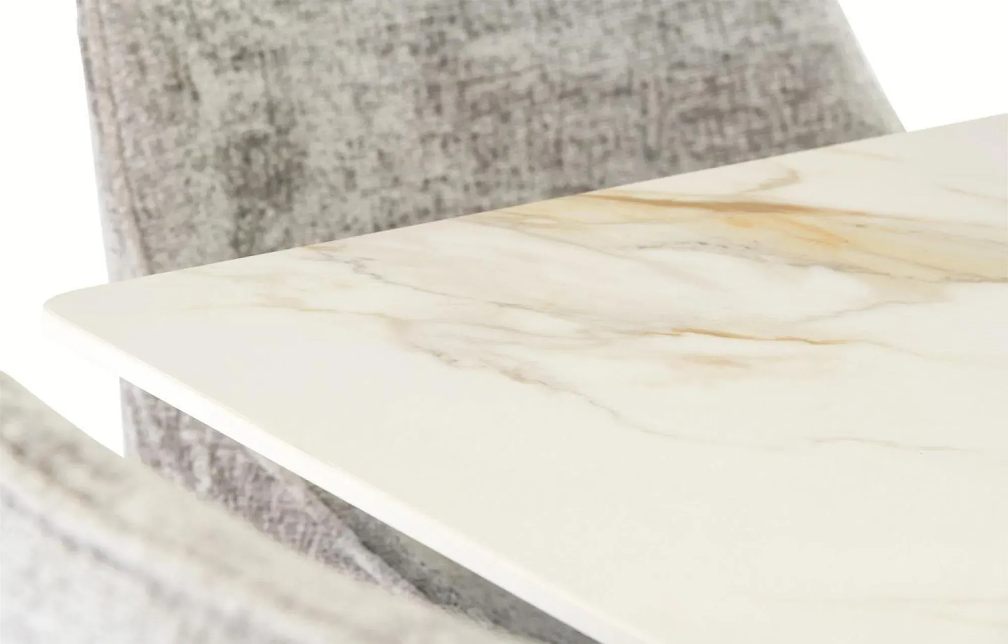 Cora 6-Seater Dining Table - Gold, Sintered Stone