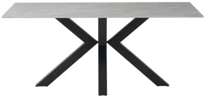 Cora Rebecca 6-Seater Dining Table - Grey, Sintered Stone