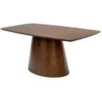 Emory 6 Seater Pedestal Dining Table - Chestnut Oak