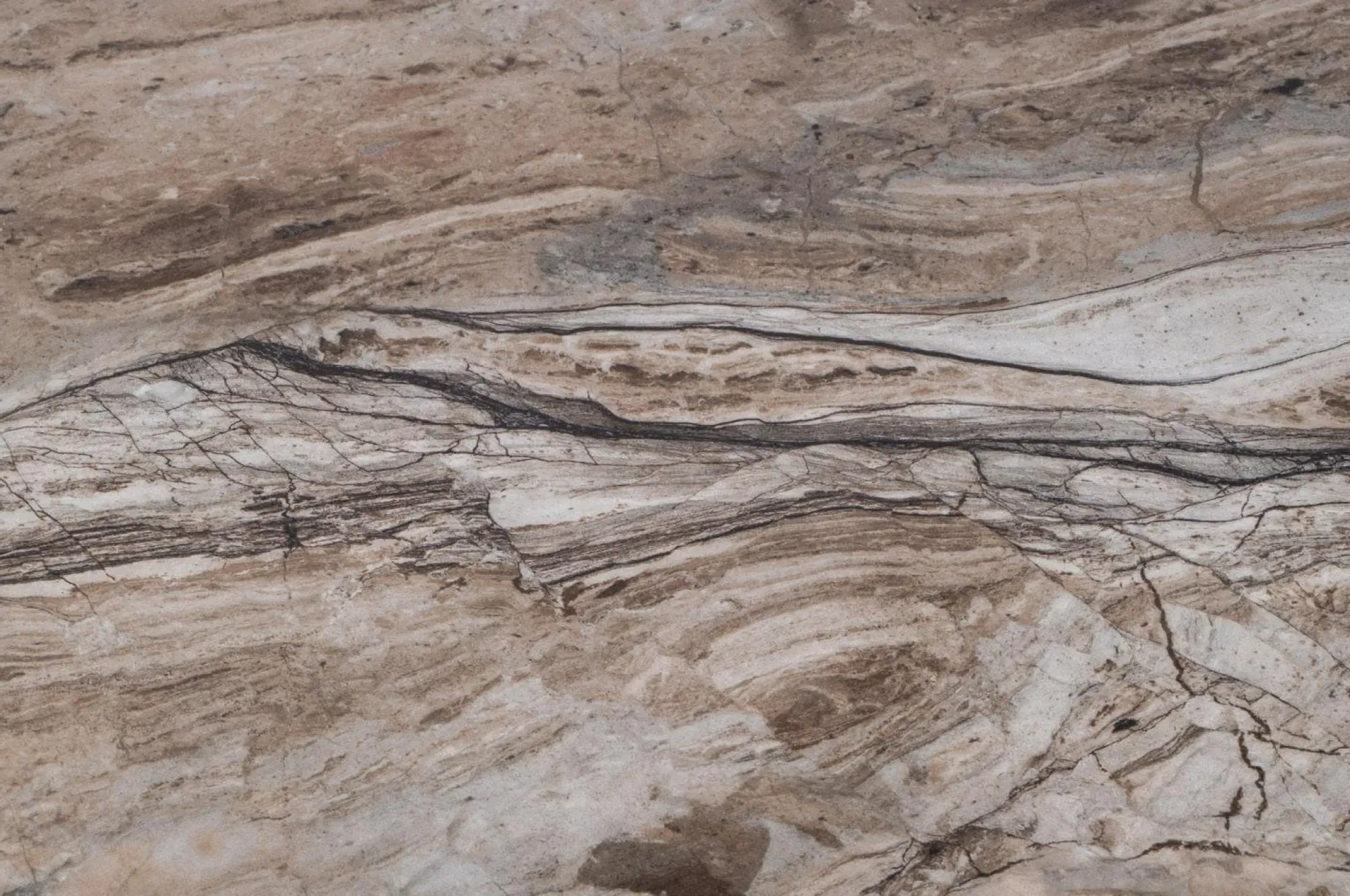 Fendi 6-Seater Dining Table - Brown, Marble