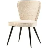 Flavia Linen Fabric Dining Chair Set of 2