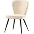Flavia Linen Fabric Dining Chair Set of 2